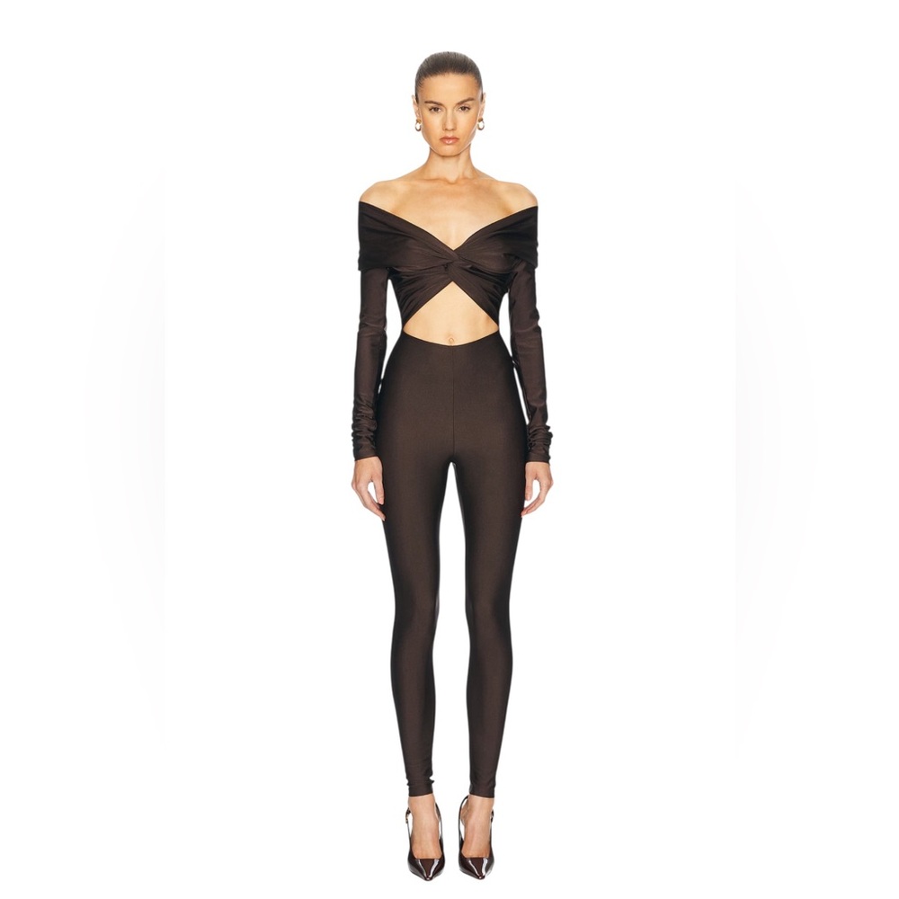 THE ANDAMANE Kendall Jumpsuit in Brown
Size small